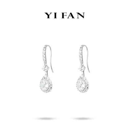 Minimalist collection: Modern"Dynamic Water Droplets" delicate dangle Earrings