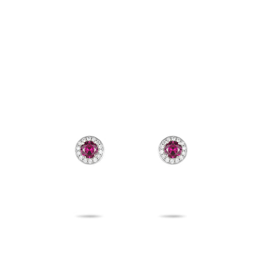 Christmas collection: Modern Rose Red detailed ear studs