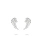 Summer Vibes collection: Modern "White Feather" Earrings