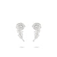 Summer Vibes collection: Modern "White Feather" Earrings