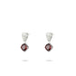 New year edition: White & Red elegant modern earrings