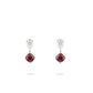 New year edition: White & Red elegant modern earrings