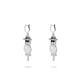 Icy Burmese Jade Safety Buckle "Ping An Kou" Palatial Tassel Earrings