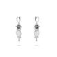 Icy Burmese Jade Safety Buckle "Ping An Kou" Palatial Tassel Earrings