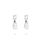 Limited edition: Luxury White Burmese Jade Bottle gourd "Hulu" Earrings