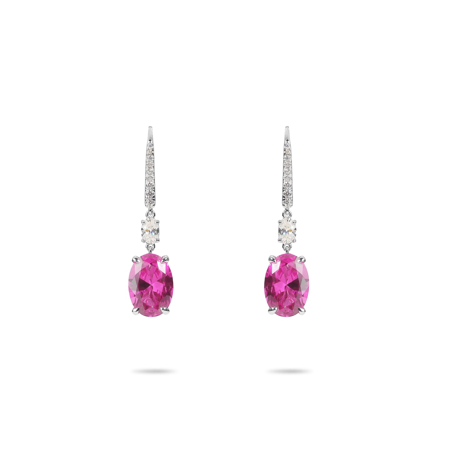 Jedi spinel color collection: Modern "Pigeon Egg Rock" dangle Earrings