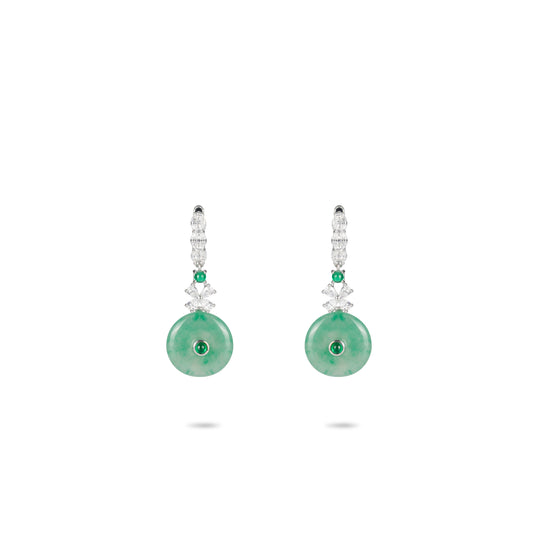 Limited edition: Luxury Dulong Jade Amulet Earrings