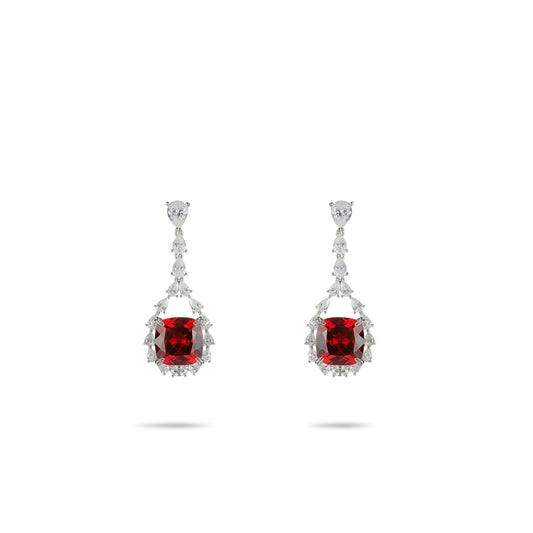 Christmas collection: Modern Exquisite Red cube earrings