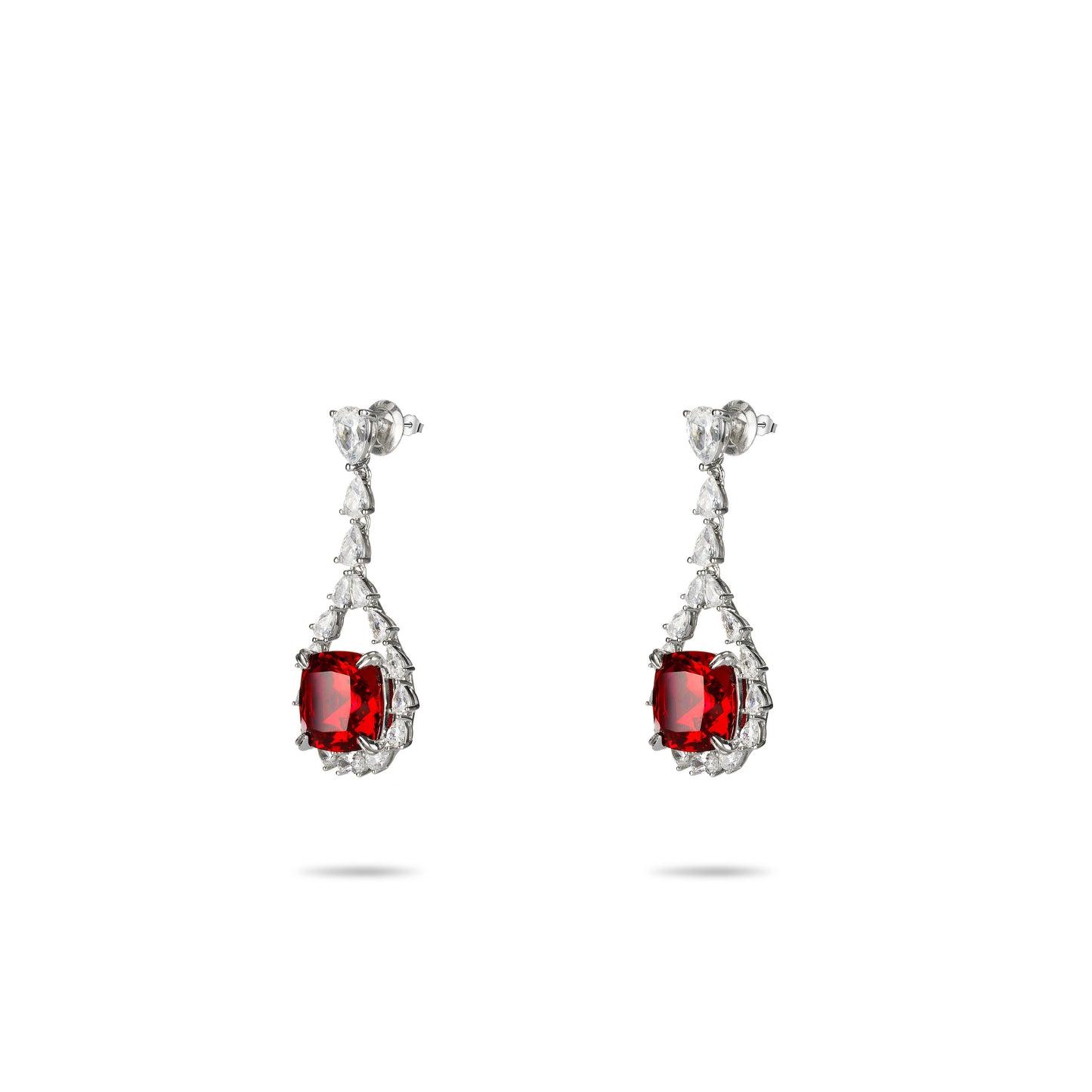 Christmas collection: Modern Exquisite Red cube earrings