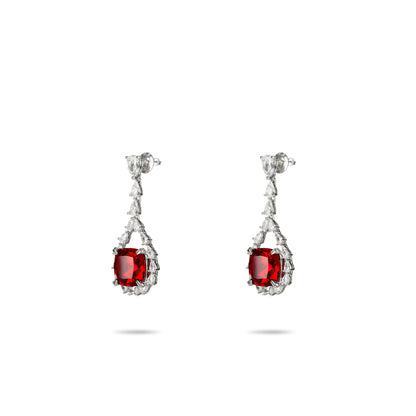 Christmas collection: Modern Exquisite Red cube earrings
