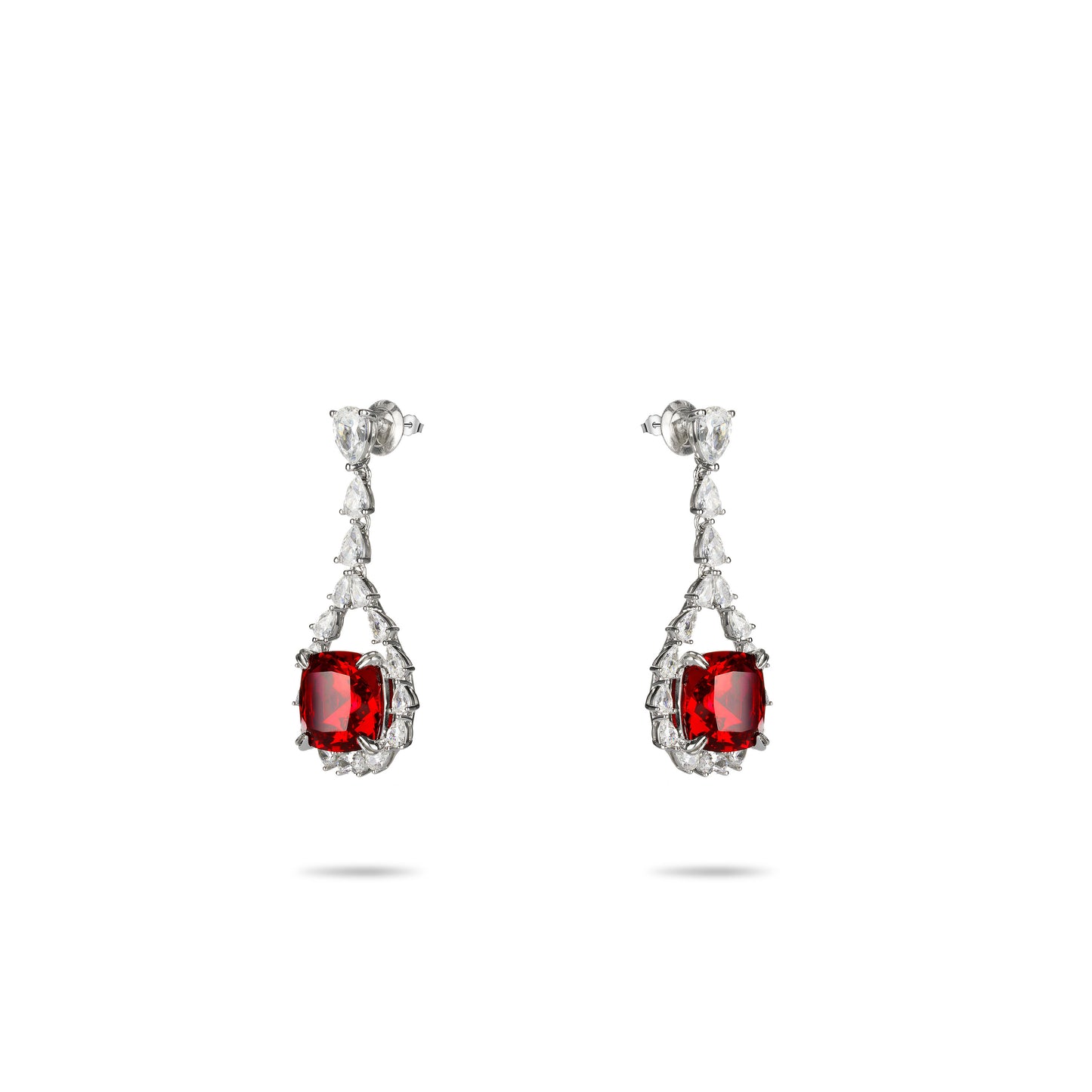 Christmas collection: Modern Exquisite Red cube earrings