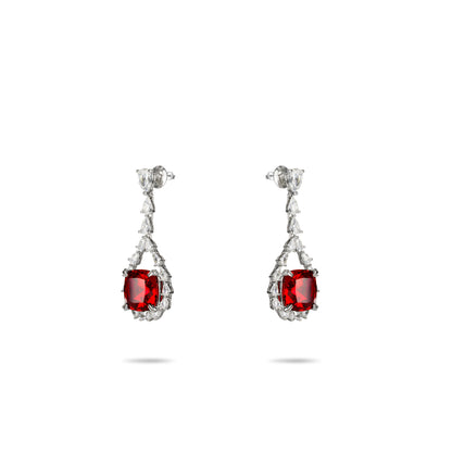 Christmas collection: Modern Exquisite Red cube earrings