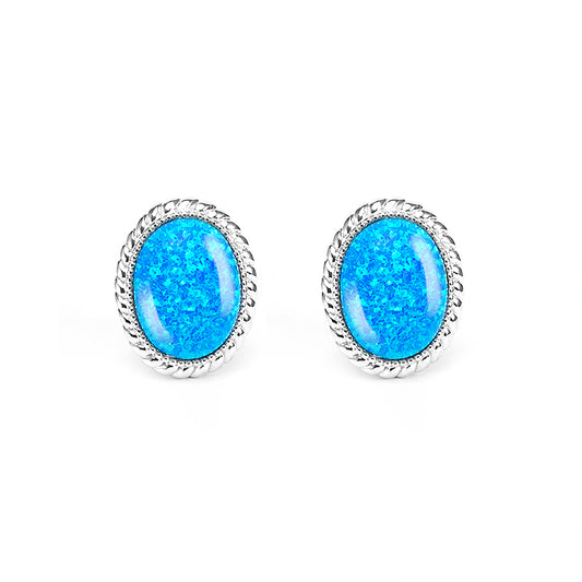 Vintage style Artificial Opal earrings