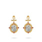 High Jewelry Collection: Antique coin imitation "Mermaid" detailed earrings