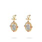 High Jewelry Collection: Antique coin imitation "Mermaid" detailed earrings