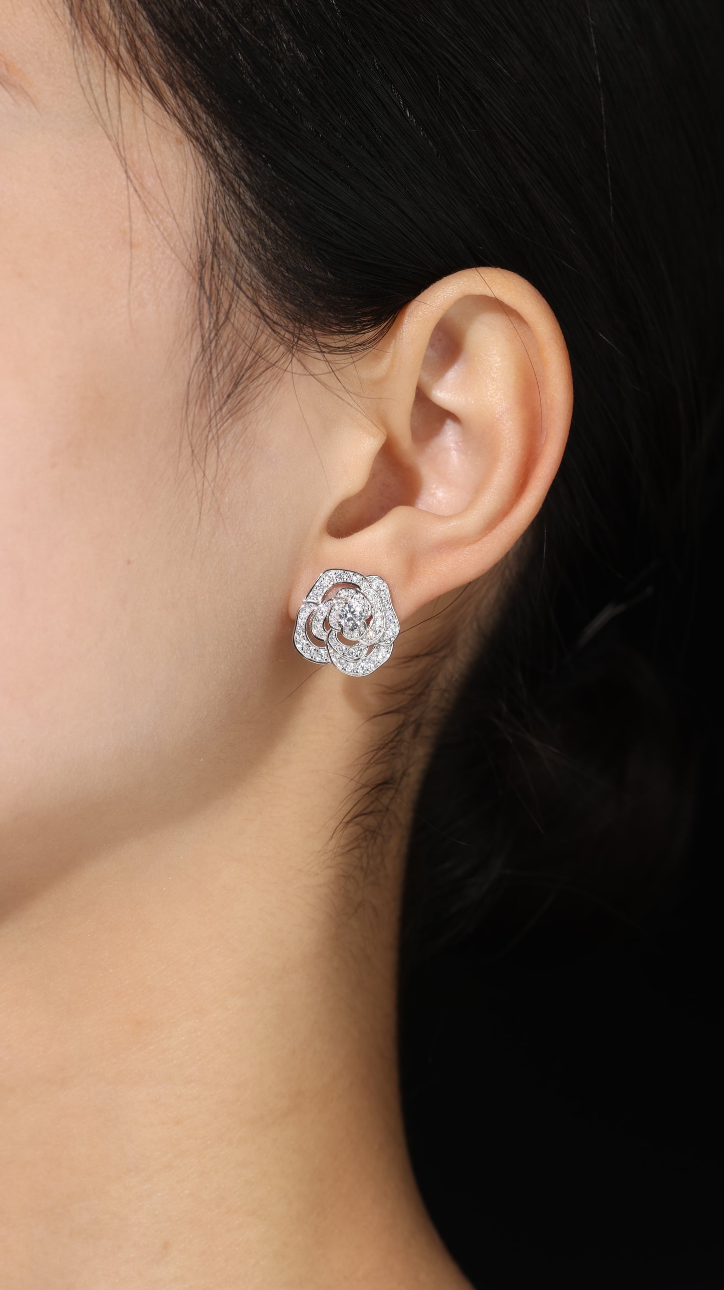 Wedding collection: "Camellia Flower" Earrings