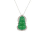 Pre-order Welfare Exclusive: Green chalcedony Big "GuanYin" Pendant Necklace (Unisex)