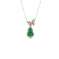 Pre-order Welfare Exclusive: Green chalcedony "Butterfly & Hulu" Pendant Necklace