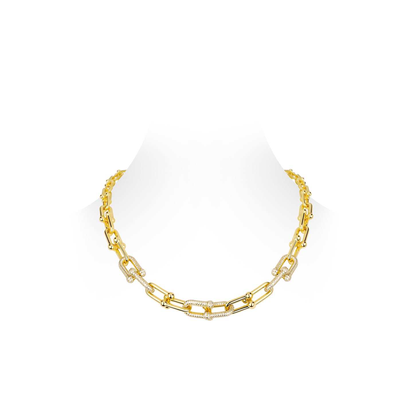 Minimalist collection: Modern "Golden Hook-ups" Necklace (Unisex)