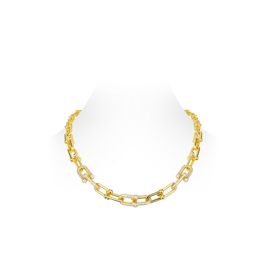 Minimalist collection: Modern "Golden Hook-ups" Necklace (Unisex)