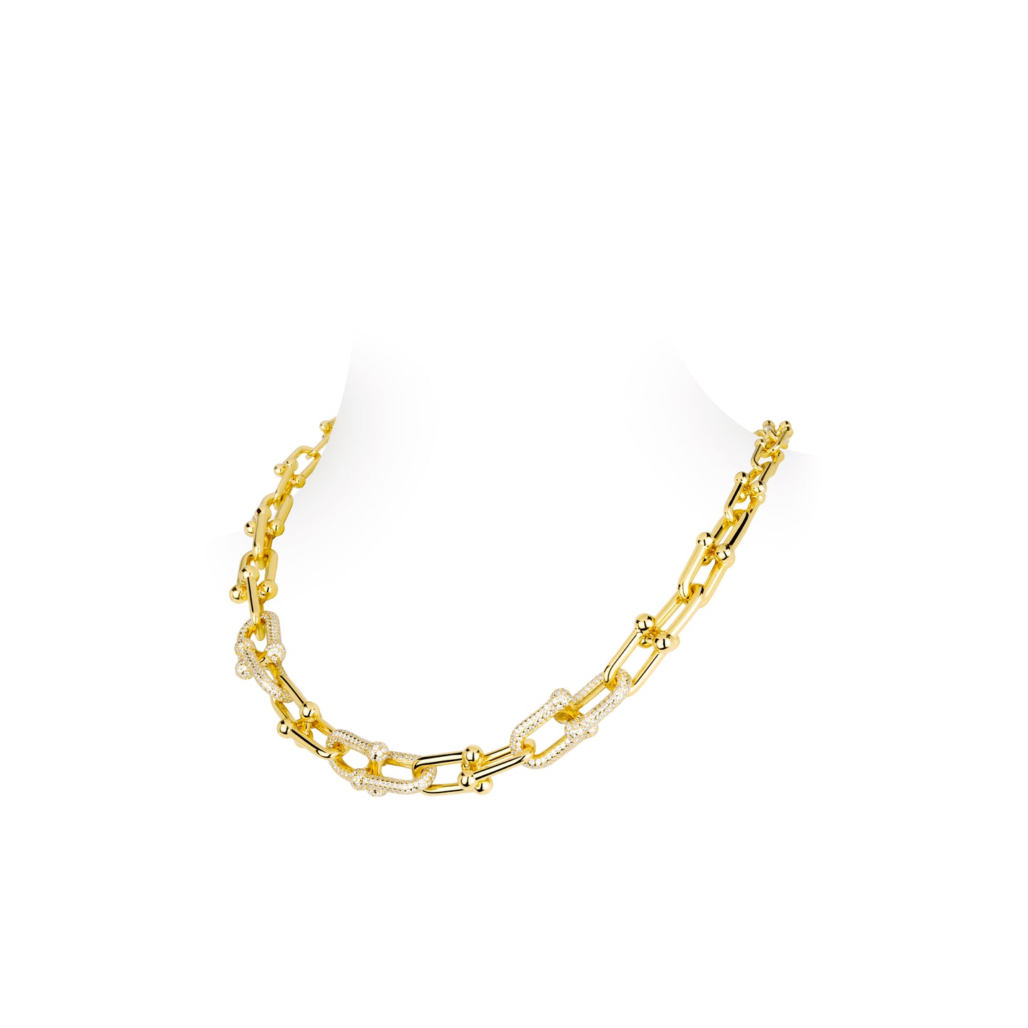 Minimalist collection: Modern "Golden Hook-ups" Necklace (Unisex)