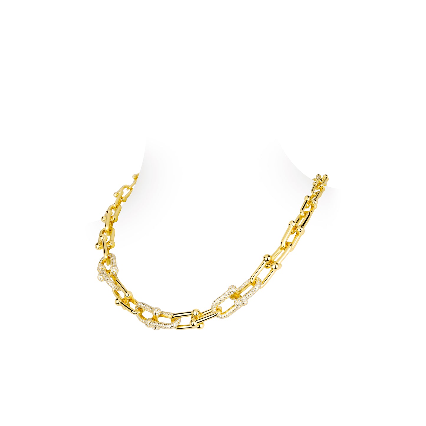 Minimalist collection: Modern "Golden Hook-ups" Necklace (Unisex)