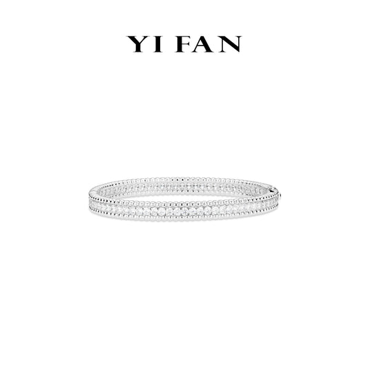 Welfare exclusive Wedding collection: Modern "Dazzling Starry Sky" exquisite Classic Bangle/Bracelet (One size)