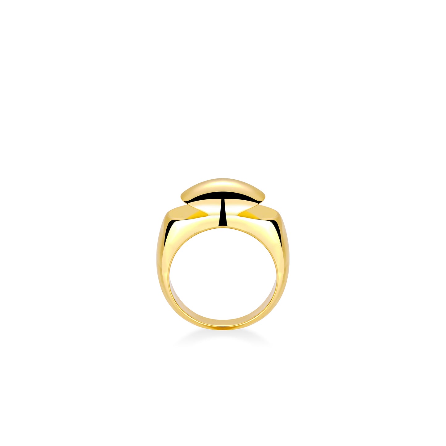 Minimalist collection: Modern "Golden Ingot" CNC Ring (Unisex)