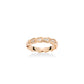 Rose-gold Fever collection: Modern "Serpent pattern" detailed Eternity Ring