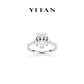 Wedding collection: Modern “Brilliant & Icy Pigeon Egg Rocks” detailed 5-stones Ring