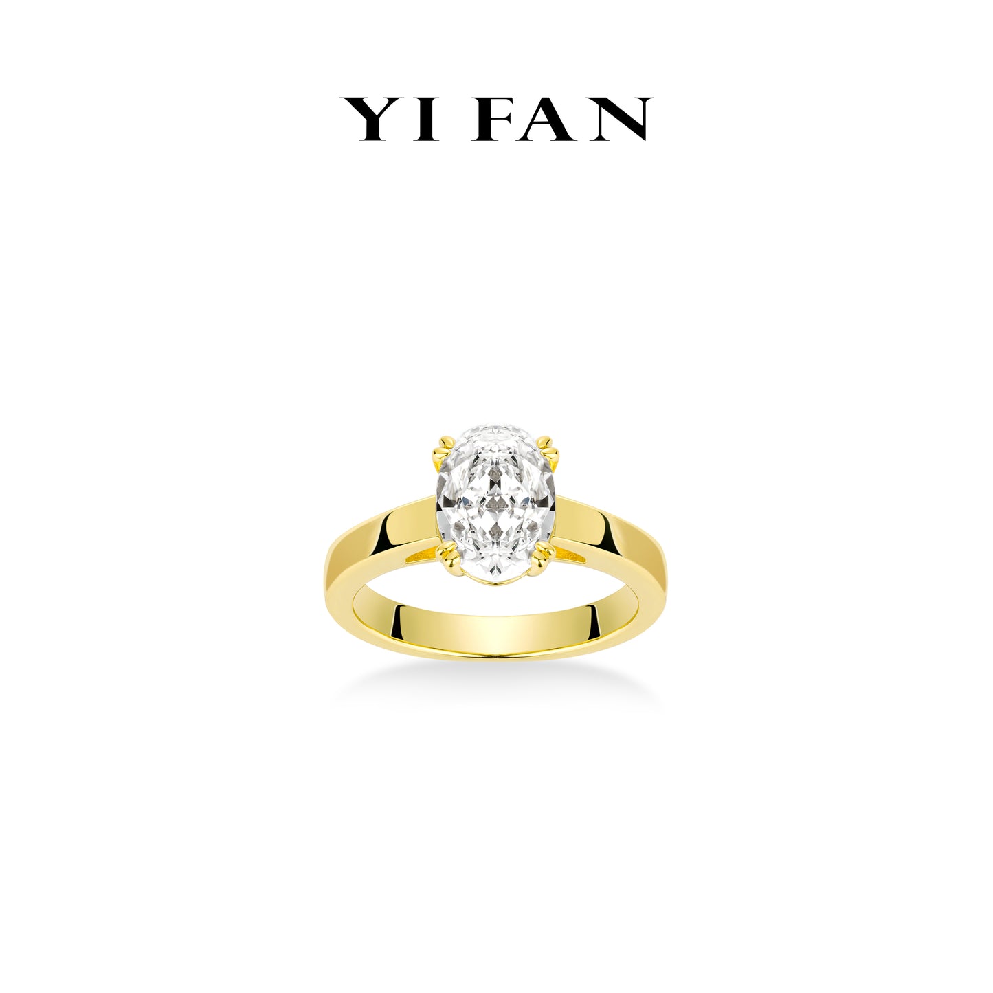 Wedding collection: Modern "Golden Icy Monalisa Pigeon Egg Rocks" delicate Solitaire Ring