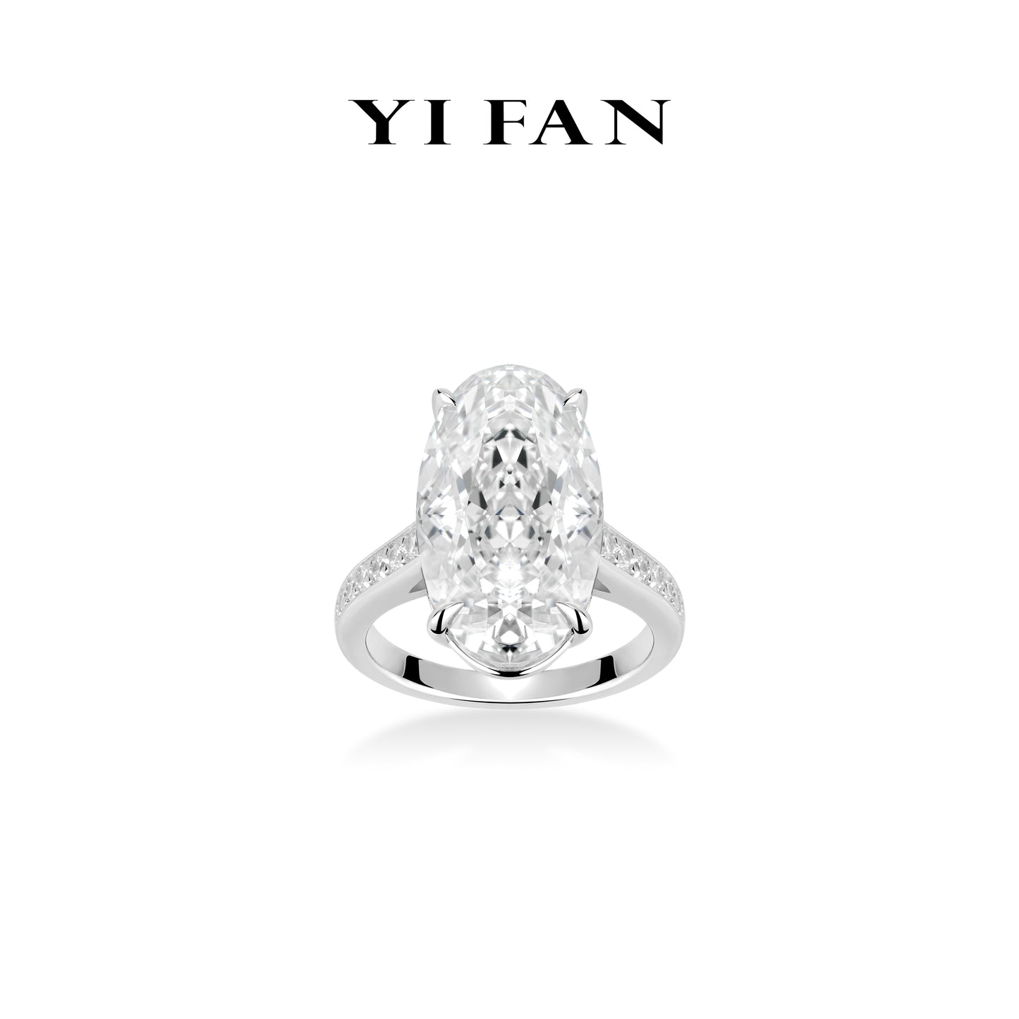 High Jewelry collection: “Stellar Elongated Oval Radiance”  High-End Couture Ring