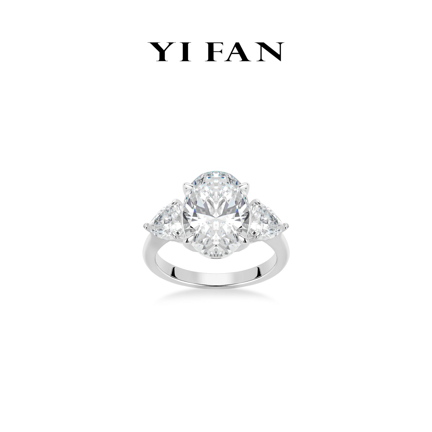 High Jewelry collection: “Stellar Oval Radiance”  High-End 3-stones Ring