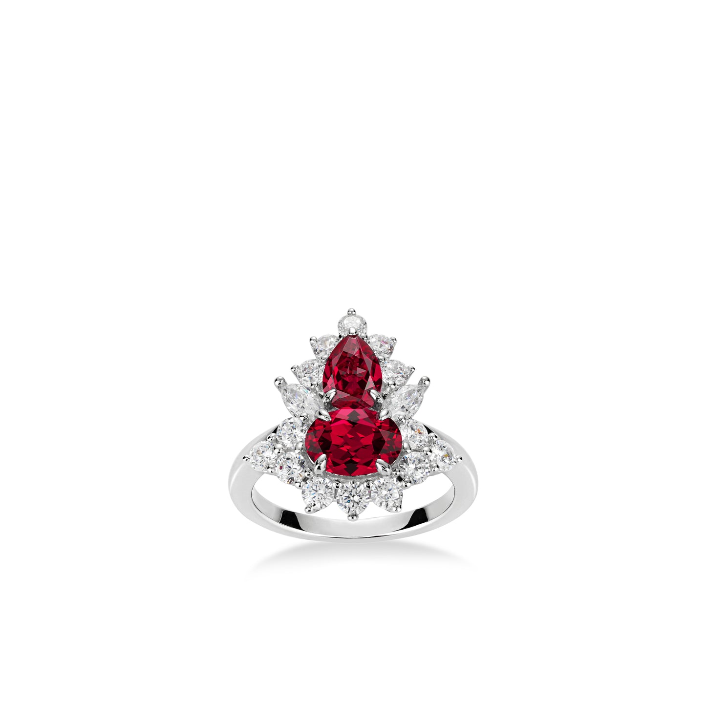 Welfare Exclusive: Modern "Red Wine Hulu with treasure" detailed Ring