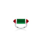 Pre-order High Jewelry collection: Green Jade "Candy Bar" Modern Ring