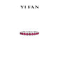 Ruby color collection: "Red Dots" eternity band Ring