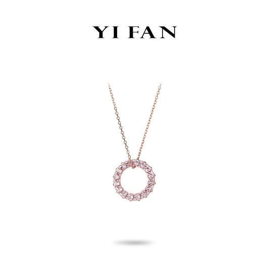 Summer Vibes collection: Modern "Pink love" multi-purpose Eternity Ring and Pendant