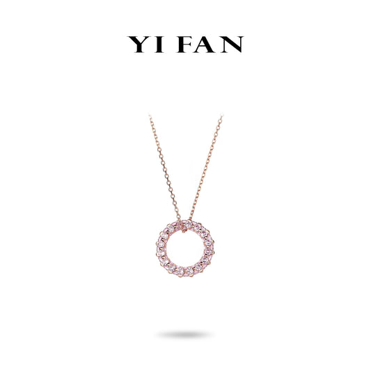 Summer Vibes collection: Modern "Pink love" multi-purpose Eternity Ring and Pendant