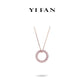 Summer Vibes collection: Modern "Pink love" multi-purpose Eternity Ring and Pendant