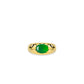 Green jade collection: "Golden Star Moonlight" detailed Ring