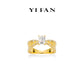 Golden time collection: "Emerald-cut Lovers" Golden-arm Ring