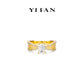 Golden time collection: "Emerald-cut Lovers" Golden-arm Ring