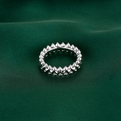 Minimalist collection: Modern "Silver Rivet" Ring (Unisex)