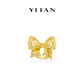 Pre-order Golden time collection: Modern "Brushed Dazzling 3D Bow" detailed Ring