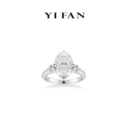 Wedding collection: G color Brilliant&Icy-cut "Modern 3 stones Rock" Engagement/Wedding Ring