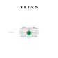 Jade collection: Hand-carved "Green Sun-flower Icy Donut" Multi-purpose 2 in 1 Ring