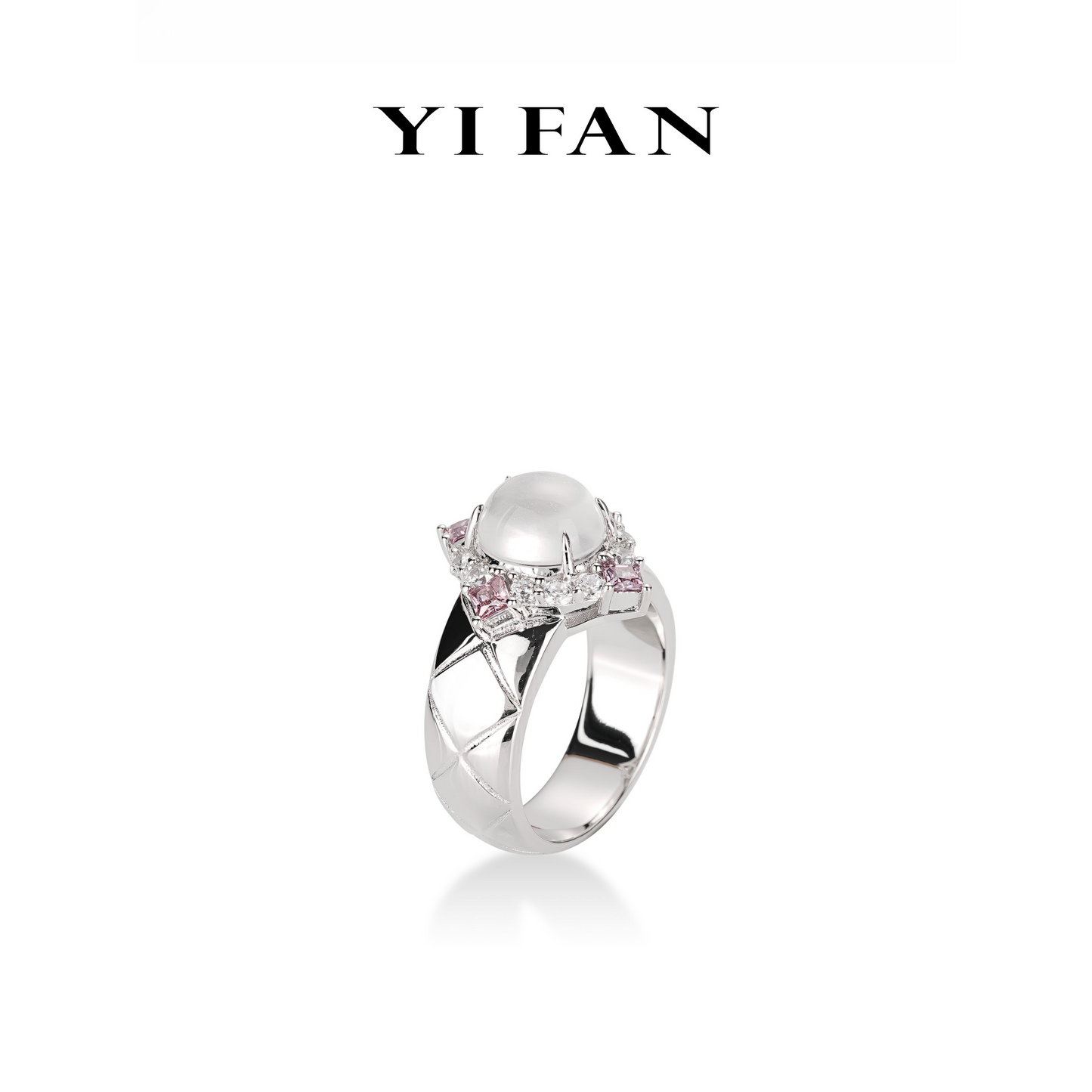 Pre-order Icy chalcedony "the New beggining" modern Ring