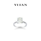 Wedding collection: G color Icy-cut "Modern Pigeon-egg Rock" Engagement/Wedding Ring (3 carat)