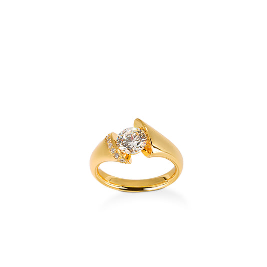 Pre-order Golden time collection: Parisian Star Golden hourglass Ring