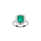 Synthetic Emerald collection: Classic 8 prong Ring